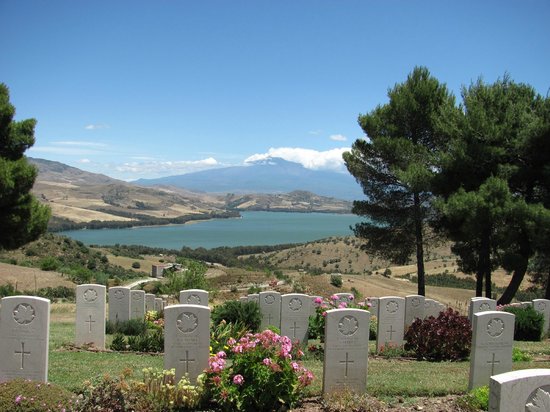 Canadian War Cemetery, in Agira, Sicily