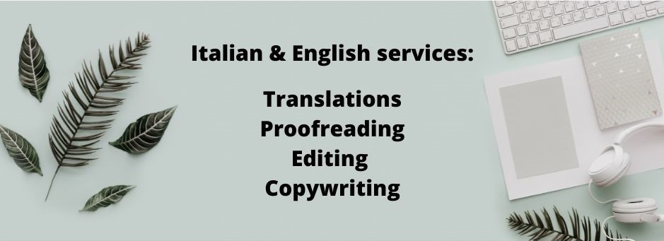 Italian and English translations editing copywriting