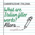 Italian filler words