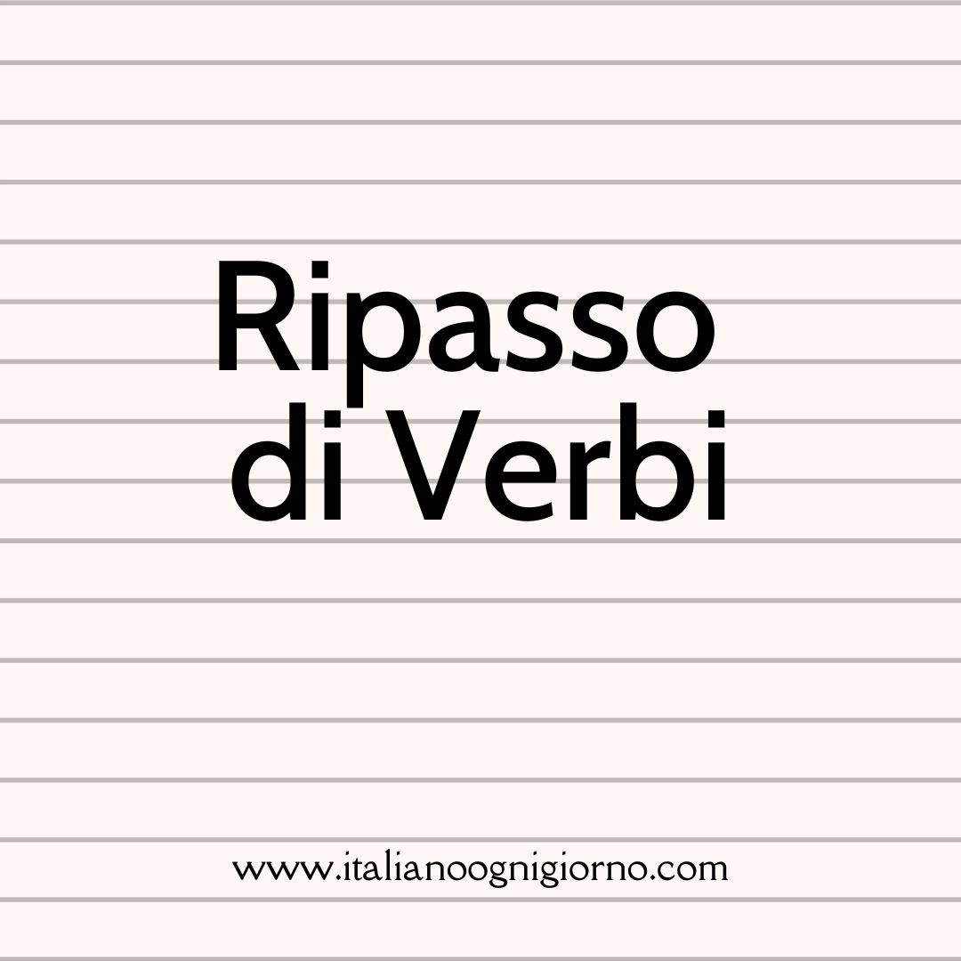 I0 Italian Verb lessons
